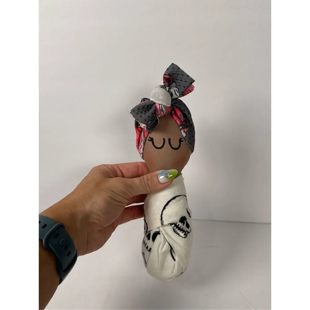Dreadful Stitch Rattle Doll - Handmade